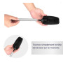 Erreke Brosse WC Silicone Suspendu, Brosse Toilette Silicone, en Acier Inoxydable avec Support, Moderne et Élégante, Hygiène Amé