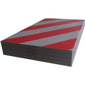 KITAUTOS. PP332R. Protecteur de pare-chocs fond de parking 20 x 33 cm. Épaisseur 4 cm.
