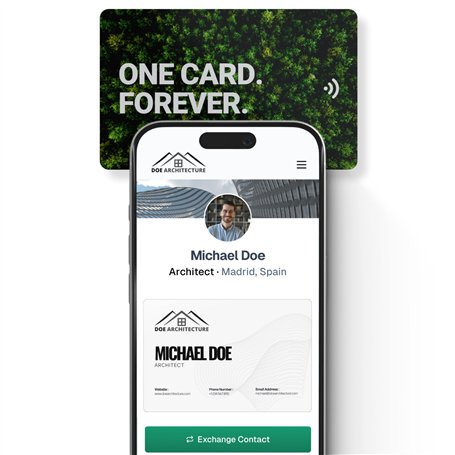 KNOW.EE | Carte de visite NFC + QR Code | Touchez pour partager | Compatible iPhone et Android