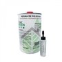 Kit de réparation en polyester 1 kg (1 kg résine + 1 m² mat-300 + 25 g Catalyseur)