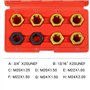 SZTVECFW Ensemble d'outils de refiletage de Broche d'essieu Efficace, kit de réparation de 8 pièces for filetages rouillés ou en