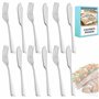 Couverts poisson 12 pieces acier inox poli avec 6 pelles a poisson et 6 fourchettes a poisson