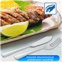 Couverts poisson 12 pieces acier inox poli avec 6 pelles a poisson et 6 fourchettes a poisson