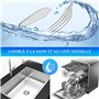 Couverts poisson 12 pieces acier inox poli avec 6 pelles a poisson et 6 fourchettes a poisson