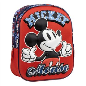 Cartable Mickey Mouse Rouge 25 x 31 x 10 cm