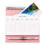 Mr. Wonderful - Calendrier de Bureau avec Pochette 2025 pour Profiter de Tous les Instants de Bonheur - Inclut 1 Bloc-Notes Adhé
