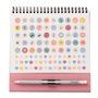 Mr. Wonderful - Calendrier de Bureau avec Pochette 2025 pour Profiter de Tous les Instants de Bonheur - Inclut 1 Bloc-Notes Adhé