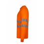 VELILLA 305634 T-Shirt à Manches Longues en Polyester recyclé avec Bande segmentée Orange Fluo Taille XL