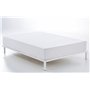 Dúo de funda nórdica de algodón Banús terracota - Cama de 180 cm - Cierre con clips