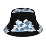 WHJDPP Chapeau bob réfléchissant avec motifs de glaçons cachés dans les nuages blancs, tendance et fonctionnel pour activités de