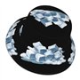 WHJDPP Chapeau bob réfléchissant avec motifs de glaçons cachés dans les nuages blancs, tendance et fonctionnel pour activités de
