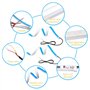 Feux de jour, 60cm Ultra Thin Car Soft Tube LED Strip Feux de jour Feux de signalisation Clignotants LED flexibles adaptés à tou
