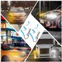 Feux de jour, 60cm Ultra Thin Car Soft Tube LED Strip Feux de jour Feux de signalisation Clignotants LED flexibles adaptés à tou