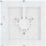 lyrlody Pommeau de Douche Led, 8 pouces Carré Pomme de Douche avec Éclairage LED Changement Plusieurs Couleurs Pommeau de Douche