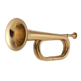 Hotaden B Flat Bugle Call Trompette de cavalerie Corne Cuivre avec Embouchure for Band école