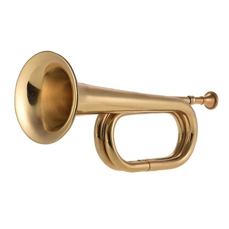 Hotaden B Flat Bugle Call Trompette de cavalerie Corne Cuivre avec Embouchure for Band école