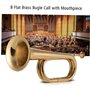 Hotaden B Flat Bugle Call Trompette de cavalerie Corne Cuivre avec Embouchure for Band école