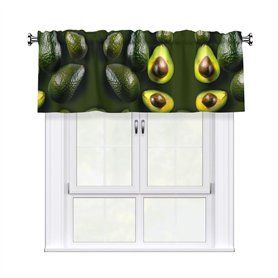 Cantonnière imprimée fruits avocats 137