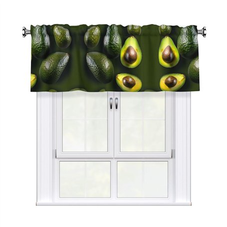 Cantonnière imprimée fruits avocats 137
