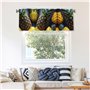 Cantonnière imprimée ananas fruits 137,2 x 45,7 cm – Rideaux de cuisine pour fenêtres, salon, chambre à coucher – Passe-tringle 
