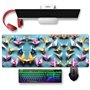 Grand tapis de souris imprimé grues en papier origami 30 x 80 cm – Tapis de bureau de jeu, protection étendue pour bureau à domi