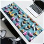 Grand tapis de souris imprimé grues en papier origami 30 x 80 cm – Tapis de bureau de jeu, protection étendue pour bureau à domi