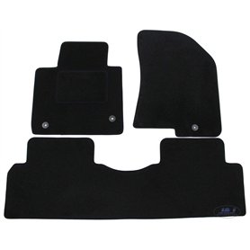 J&J AUTOMOTIVE | Tapis De Sol Noir Velours sur Mesure pour Carens 2013-2019