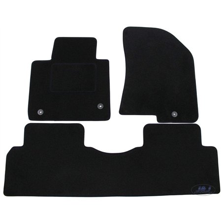 J&J AUTOMOTIVE | Tapis De Sol Noir Velours sur Mesure pour Carens 2013-2019