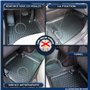 J&J AUTOMOTIVE | Tapis De Sol en Caoutchouc 3D Exclusive Compatible avec Megane 4 2016-Pres, Bord Haut, Inodore, Noir, Antidérap