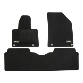 J&J AUTOMOTIVE | Logo Tapis De Sol Noir Velours sur Mesure pour C5 2008-2017 3 pcs