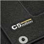 J&J AUTOMOTIVE | Logo Tapis De Sol Noir Velours sur Mesure pour C5 2008-2017 3 pcs, Base Antidérapante, Tapis conducteur renforc