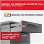 LouMaxx Lot de 4 glissières pour tiroir (2 paire) rails coulissants 310 mm 17 mm rainure - coulisse à bille facile à installer