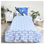 Sonic The Hedgehog Tails Knuckles Parure de lit réversible avec housse de couette et taie d'oreiller