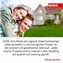 EMOS Lampe frontale étanche à 5 modes de lumière, 330 lm, lumière rouge, lumière rouge IP43 avec éclairage LED CREE avec mise au