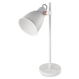 EMOS JULIAN Z7621W Lampe de bureau design vintage en métal avec douille E27 et bloc d'alimentation Lampe de lecture avec abat-jo