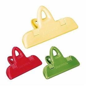 Pinces ferme-sacs Tescoma Presto Assortiment de couleurs Plastique (3 Unités)