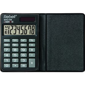REBELL re de shc108 Écran LCD calculatrice à 8 chiffres