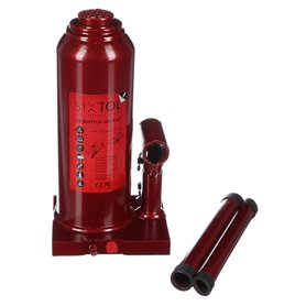 SIXTOL SX Bottle Jack Premium 8T Cric hydraulique 8 tonnes Qualité Professionnelle Construction entièrement soudée Rouge