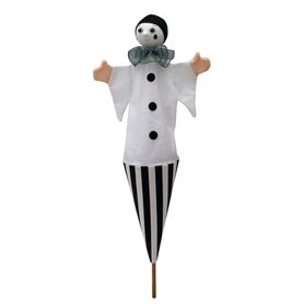 Marionette - Marionnette - Pierot - 54 cm - Idéal pour le théâtre de poupées et les jeux de rôle - Pour enfants et garçons - Pou