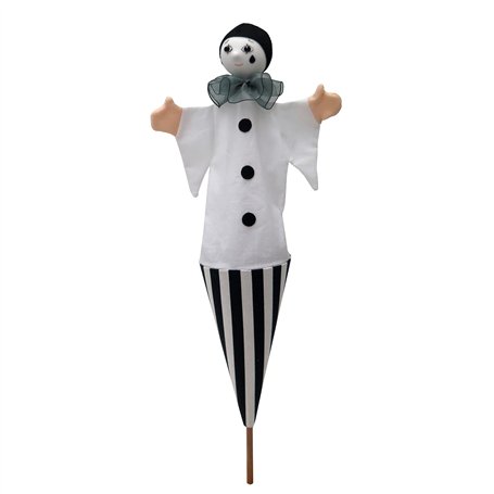 Marionette - Marionnette - Pierot - 54 cm - Idéal pour le théâtre de poupées et les jeux de rôle - Pour enfants et garçons - Pou