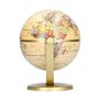 Mini globe terrestre éducatif vintage marron avec support