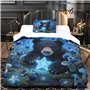 AQOVARLUX 3D, Imprimé Little Bear and Fluorescent Blueberry Bun Parure De Lit Microfibre Super Douce Et Respirante Sets De Houss