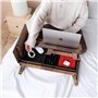 Vigo Support en Bois pour Ordinateur Portable et lit réglable avec Rangement intégré, Design Pliable et Ergonomique pour Lire, é