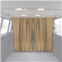 OMAC Rideaux De Séparation de Cabine Compatible avec Fiat Ducato H3 Beige Tissu