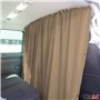 OMAC Rideaux De Séparation de Cabine Compatible avec Fiat Ducato H3 Beige Tissu