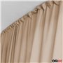 OMAC Rideaux De Séparation de Cabine Compatible avec Fiat Ducato H3 Beige Tissu
