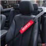 Sparco Lot de 2 protège-ceintures de sécurité Rouge