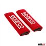 Sparco Lot de 2 protège-ceintures de sécurité Rouge