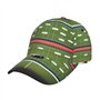 Casquette de baseball réglable avec imprimé terrain de football américain et ballon pour hommes