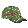 Casquette de baseball réglable avec imprimé terrain de football américain et ballon pour hommes, casquette de baseball de style 